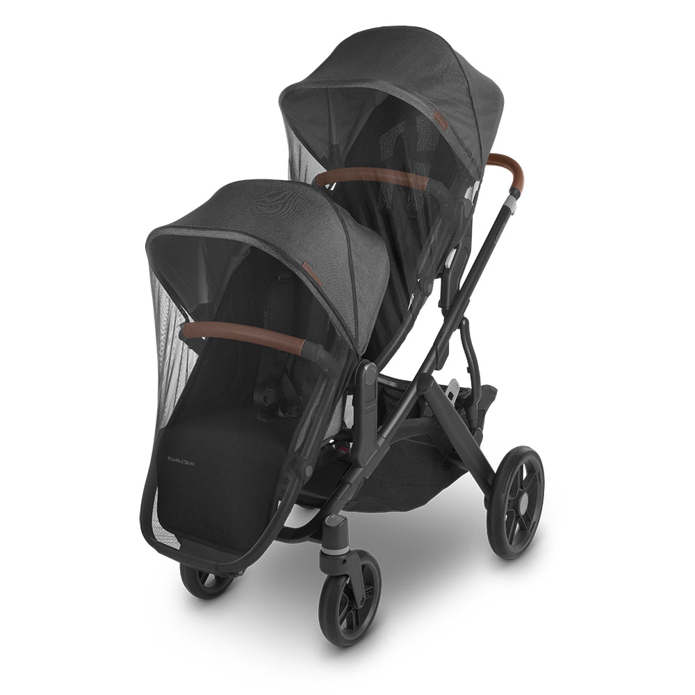 UPPAbaby Vista V3 Double Stroller for TWINS + 2 Bassinets + 2 Mesa/Aria Car Seats