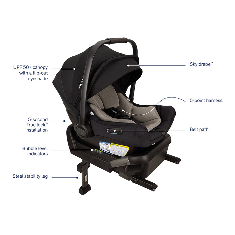 Nuna PIPA Aire Infant Car Seat + Base