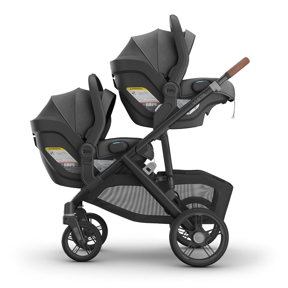 UPPAbaby Vista V3 Double Stroller for TWINS + 2 Bassinets + 2 Mesa/Aria Car Seats
