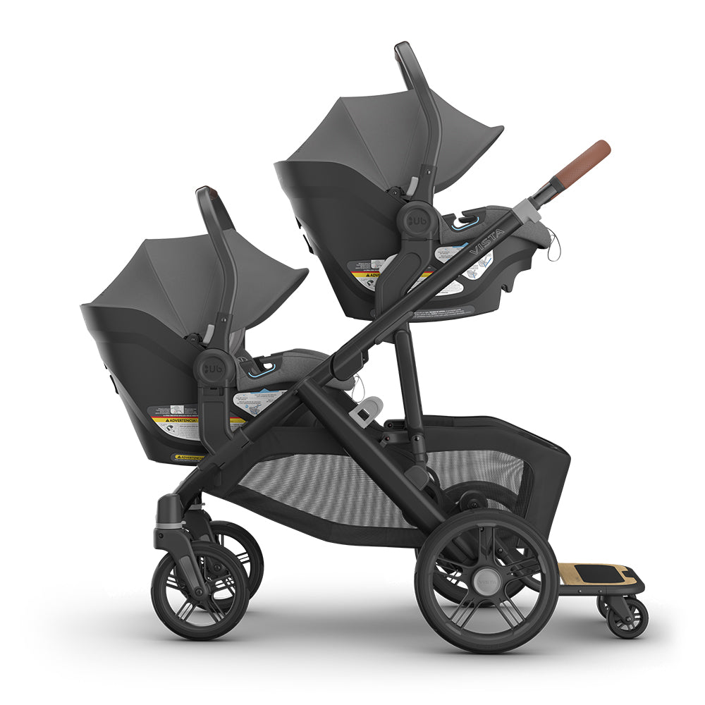 UPPAbaby Vista V3 Double Stroller for TWINS + 2 Mesa/Aria Car Seats