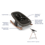 Nuna BRYN High Chair + Newborn Rocker Seat