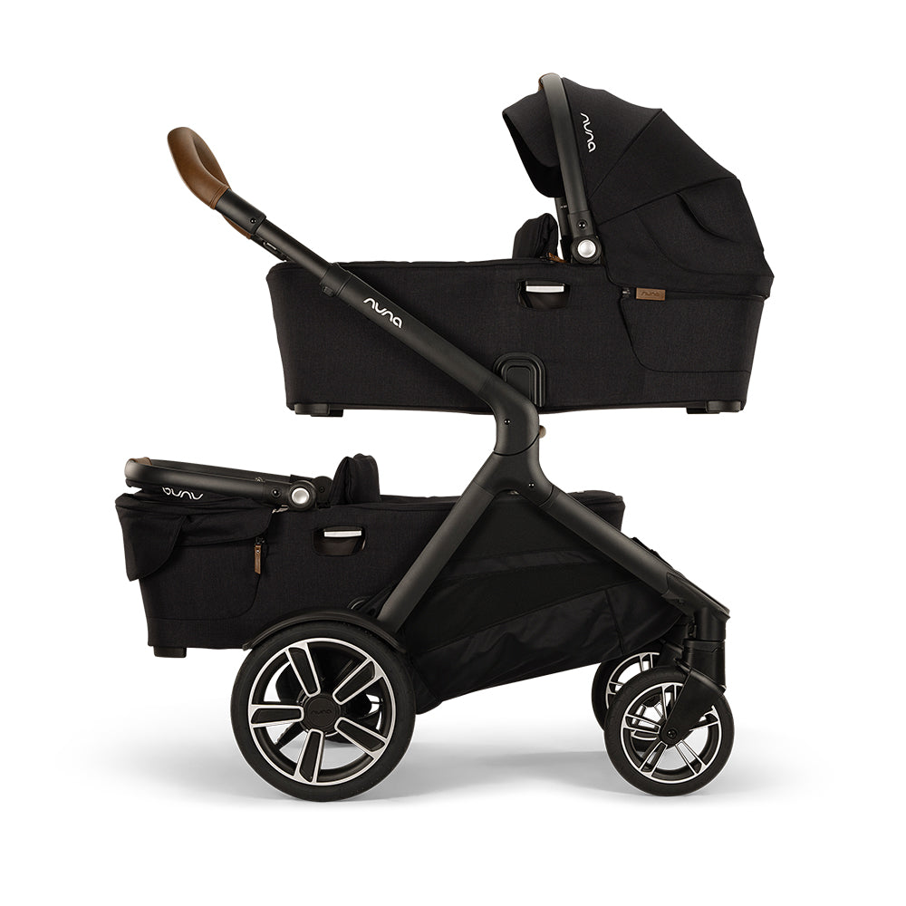 nuna demi double stroller Nuna DEMI Next + Rider Board Stroller Caviar