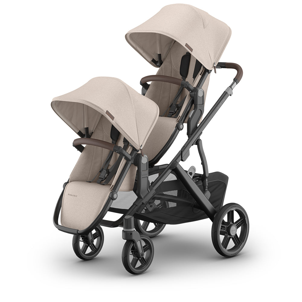 UPPAbaby Vista V3 Double Stroller for TWINS + 2 Mesa V3/Aria V2 Car Seats Travel System