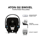 Cybex Aton G2 Swivel Car Seat with Load Leg Base