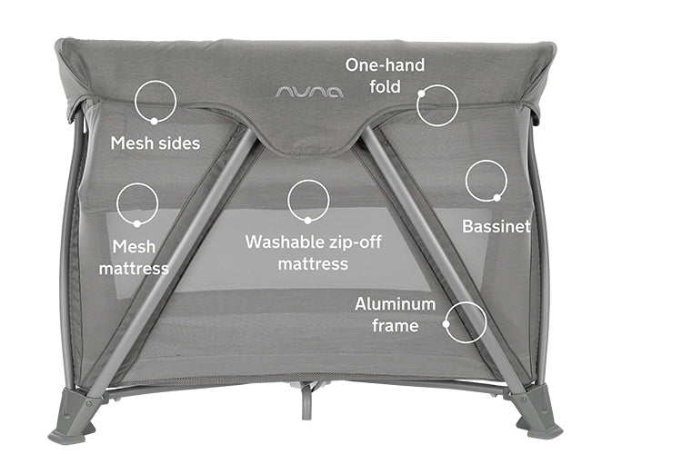 Nuna COVE Aire Go Play Yard + Bassinet