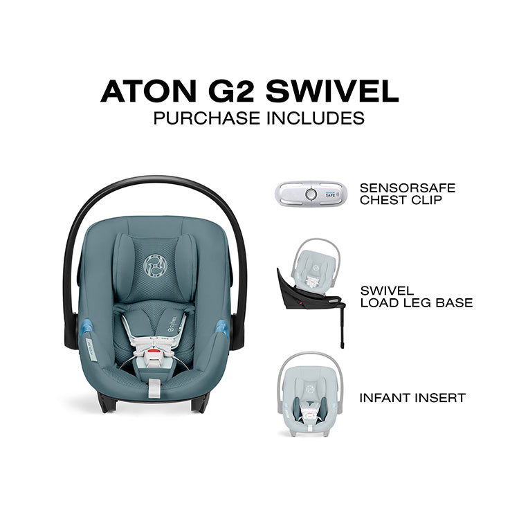 Cybex Aton G2 Swivel Car Seat with Load Leg Base