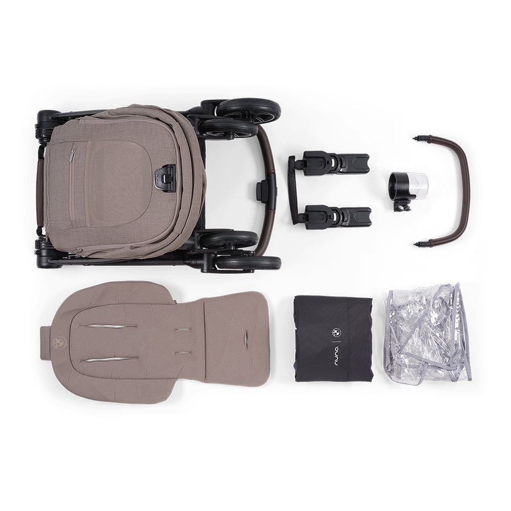 Nuna Swiv Stroller BMW Collection in Umber