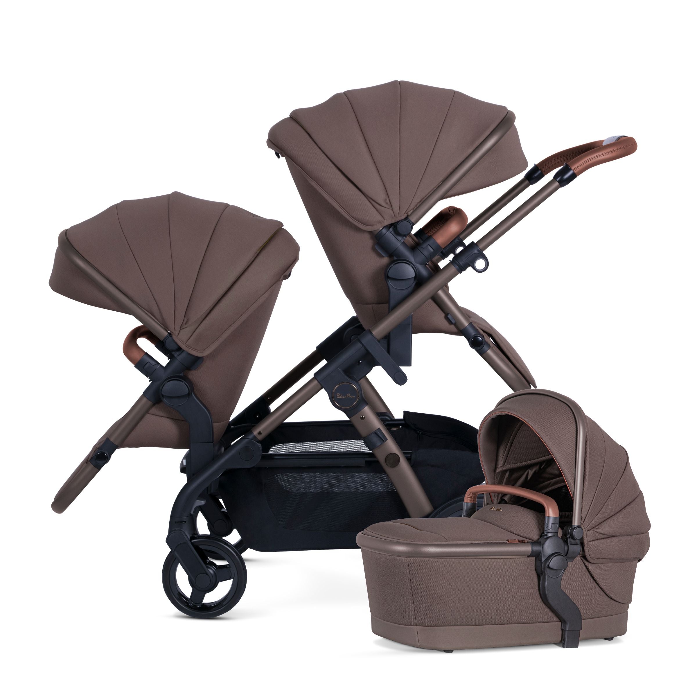 universal express rider double stroller Silver Cross Wave 3 Single to Double Stroller Caramel