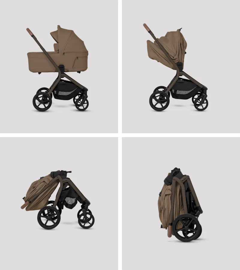 Silver Cross Breez Stroller + Bassinet + Nuna Pipa RX / Pipa Aire RX Travel System