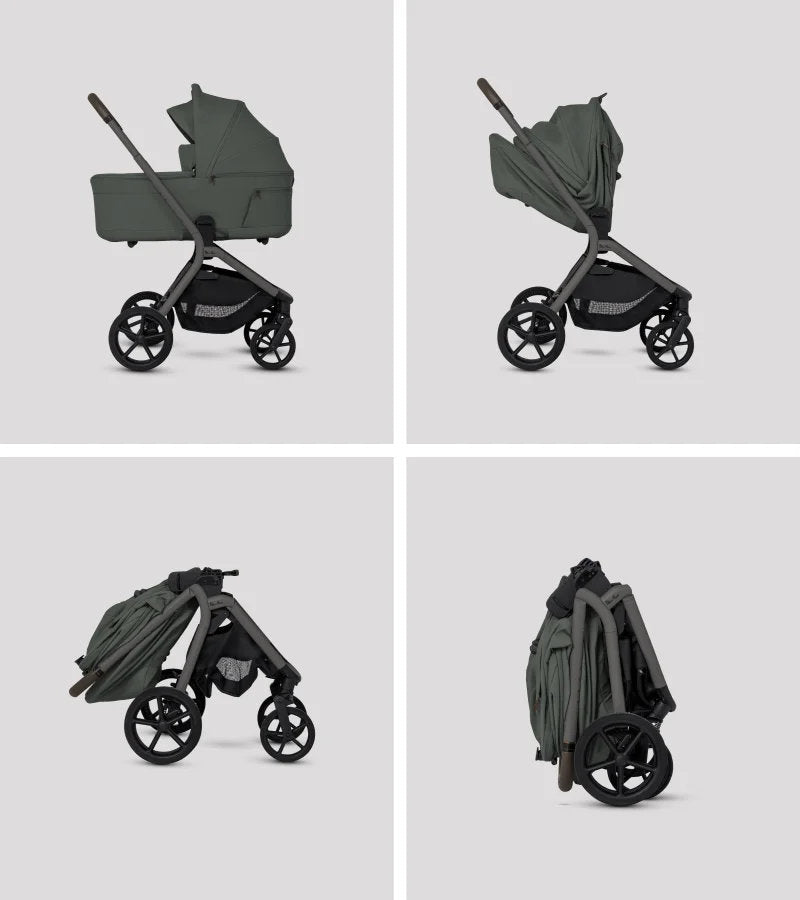Silver Cross Breez Stroller + Bassinet + Nuna Pipa RX / Pipa Aire RX Travel System