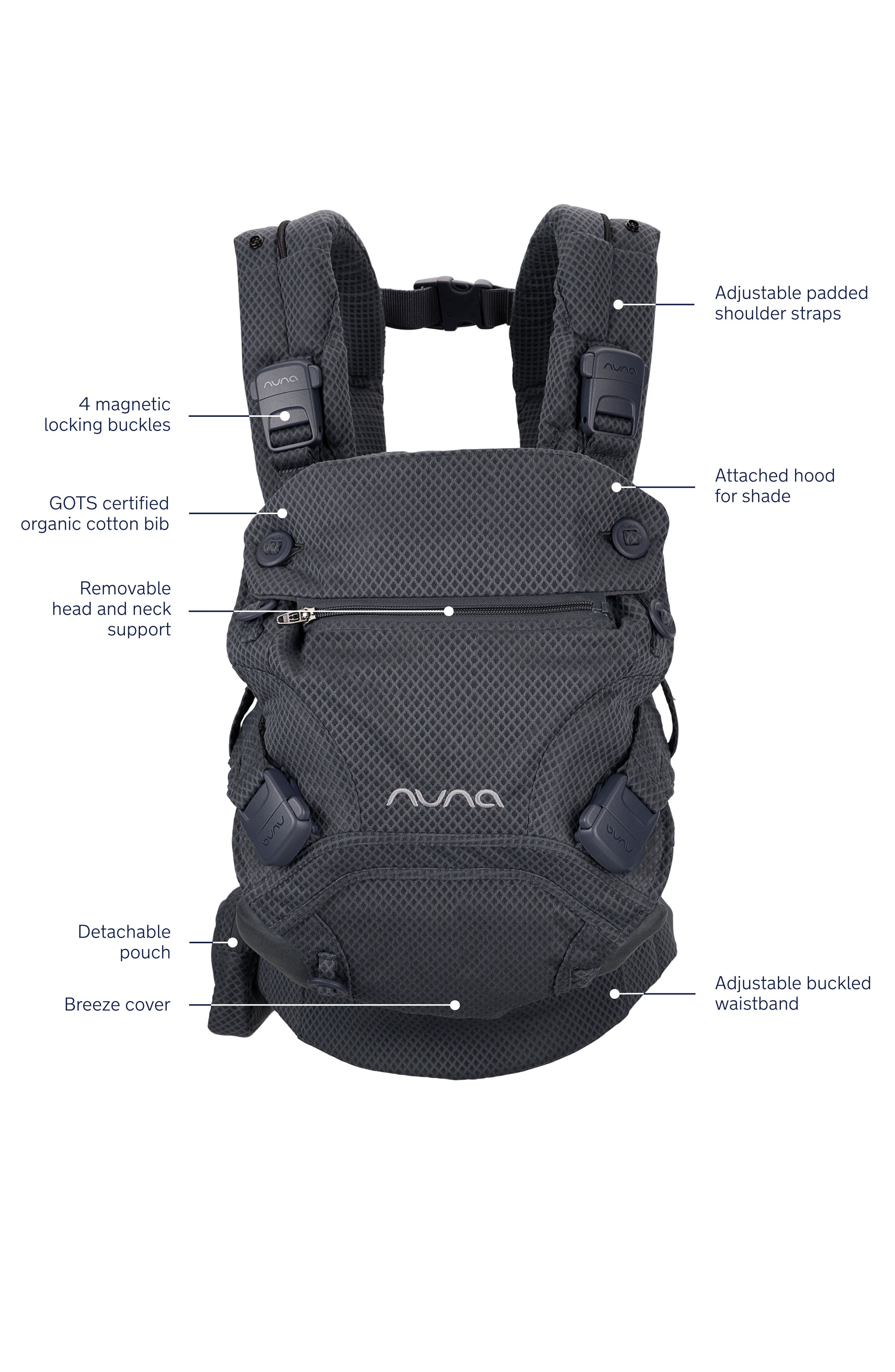 Nuna CUDL CLIK 4-in-1 Baby Carrier