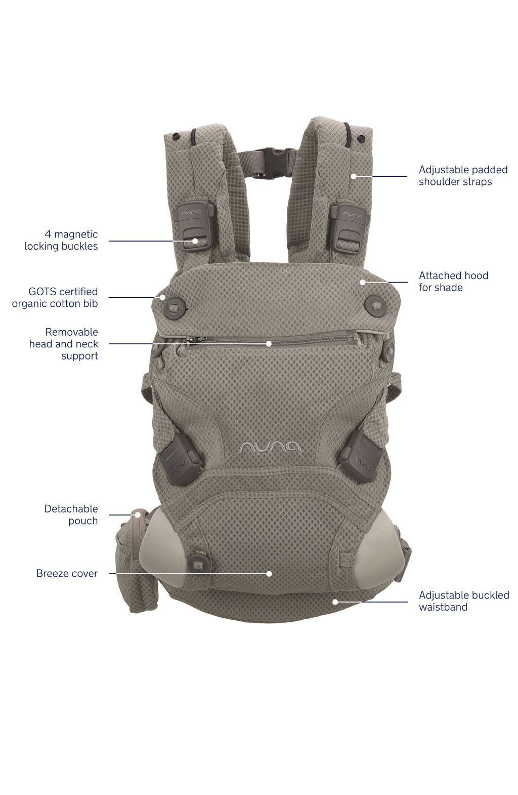 Nuna CUDL CLIK 4-in-1 Baby Carrier