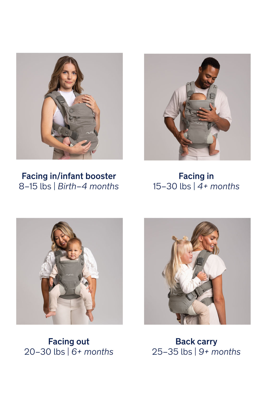 Nuna CUDL CLIK 4-in-1 Baby Carrier