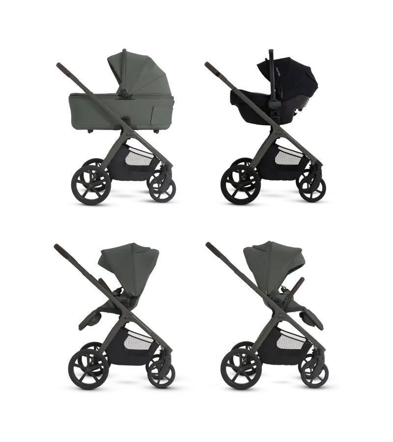 Silver Cross Cove 2 Stroller + Bassinet + Nuna Pipa RX / Pipa Aire RX Travel System