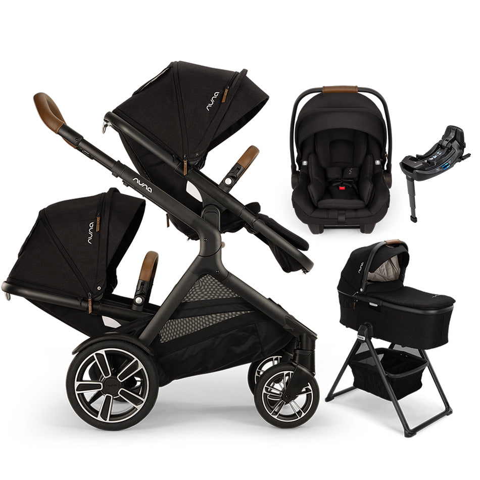 nuna bassinet and stroller Nuna DEMI Next + Rider Board Stroller Caviar