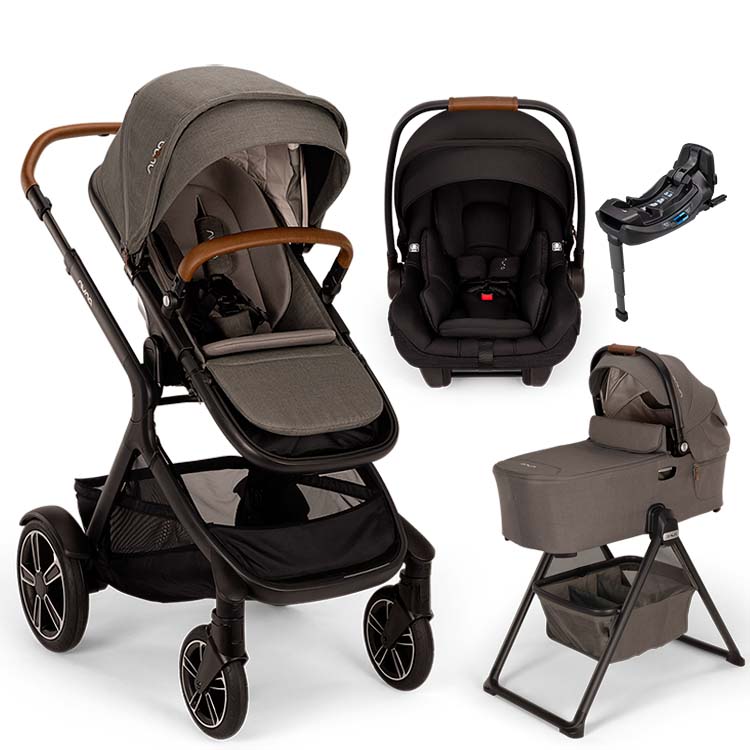 Nuna® DEMI™ Next + Bassinet + PIPA Aire / PIPA RX / PIPA Aire RX + Rider Board Travel System
