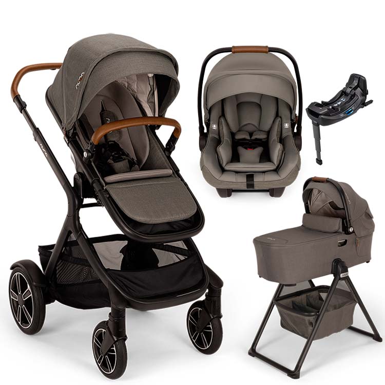 Nuna® DEMI™ Next + Bassinet + PIPA Aire / PIPA RX / PIPA Aire RX + Rider Board Travel System