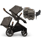 Nuna® DEMI™ Next Double Stroller for TWINS with 2 PIPA Aire / PIPA RX / PIPA Aire RX Car Seats
