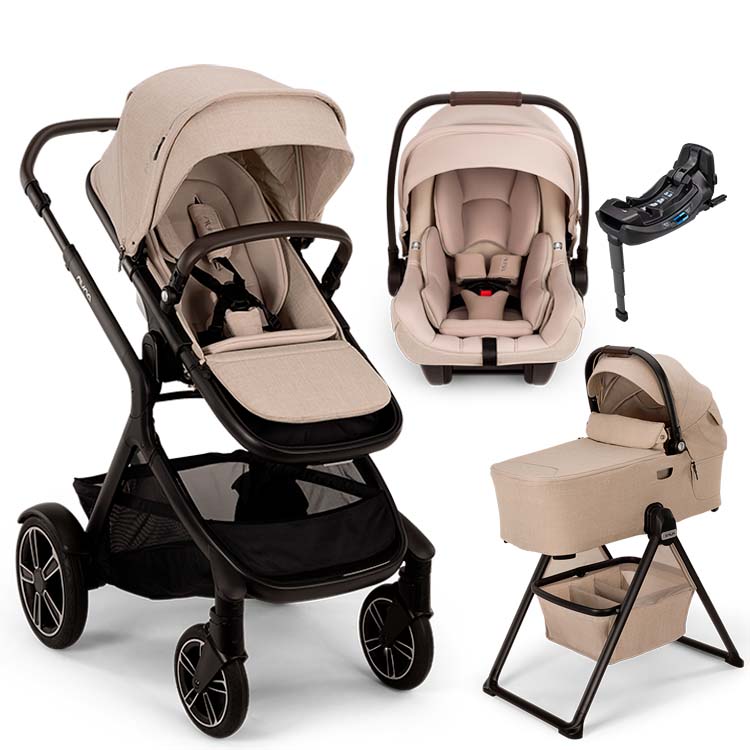 Nuna® DEMI™ Next + Bassinet + PIPA Aire / PIPA RX / PIPA Aire RX + Rider Board Travel System