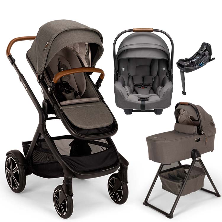 Nuna® DEMI™ Next + Bassinet + PIPA Aire / PIPA RX / PIPA Aire RX + Rider Board Travel System