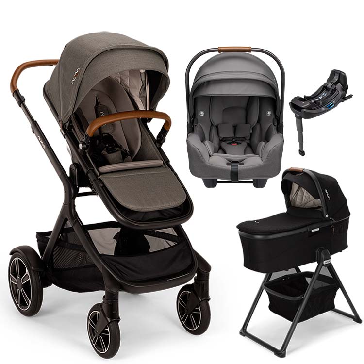 Nuna® DEMI™ Next + Bassinet + PIPA Aire / PIPA RX / PIPA Aire RX + Rider Board Travel System