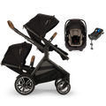 Nuna® DEMI™ Next Double Stroller + PIPA Aire/PIPA RX/PIPA Aire RX + Rider Board Travel System