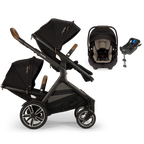 Nuna® DEMI™ Next Double Stroller + PIPA Aire/PIPA RX/PIPA Aire RX + Rider Board Travel System