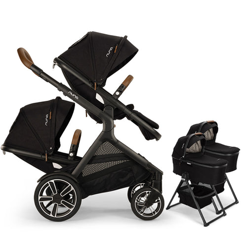 nuna mixx double stroller Nuna DEMI Next + Rider Board Stroller Caviar