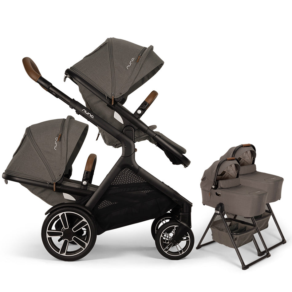 Nuna® DEMI™ Next Double Stroller for TWINS with 2 Bassinets