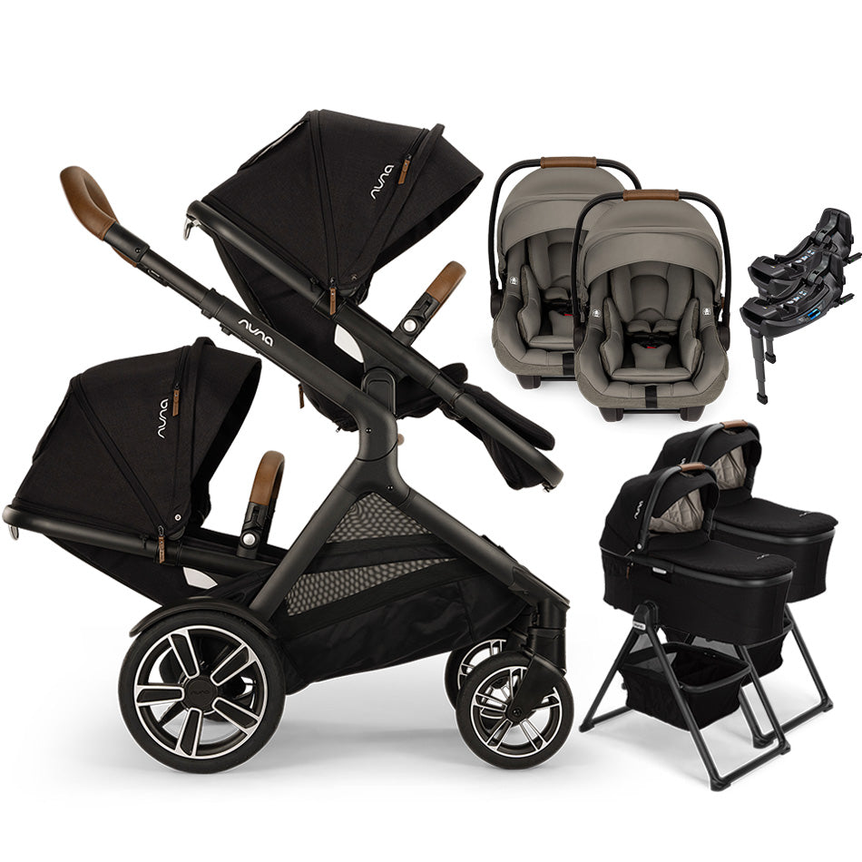 Nuna DEMI Next + Rider Board Stroller Caviar