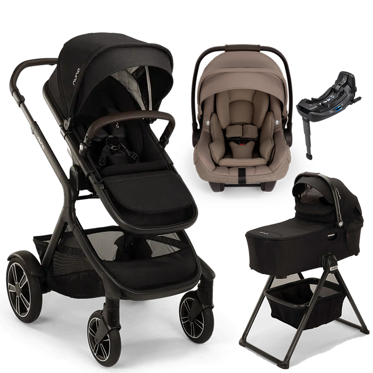 Nuna® DEMI™ Next + Bassinet + PIPA Aire / PIPA RX / PIPA Aire RX + Rider Board Travel System