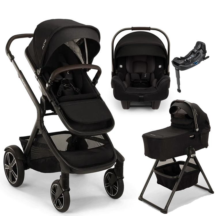 Nuna® DEMI™ Next + Bassinet + PIPA Aire / PIPA RX / PIPA Aire RX + Rider Board Travel System