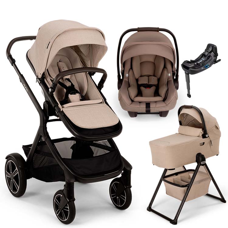 Nuna® DEMI™ Next + Bassinet + PIPA Aire / PIPA RX / PIPA Aire RX + Rider Board Travel System