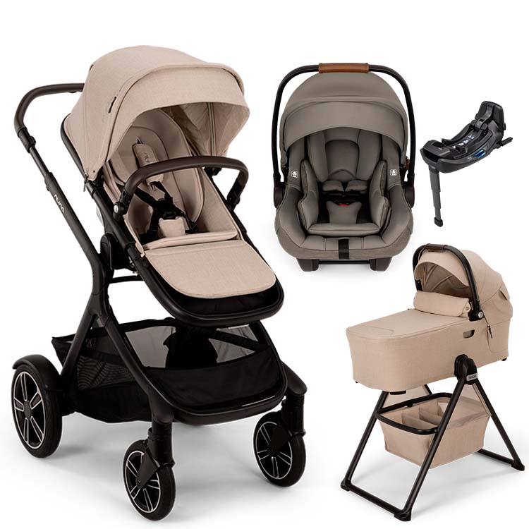 Nuna® DEMI™ Next + Bassinet + PIPA Aire / PIPA RX / PIPA Aire RX + Rider Board Travel System