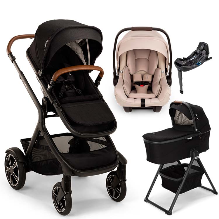 Nuna® DEMI™ Next + Bassinet + PIPA Aire / PIPA RX / PIPA Aire RX + Rider Board Travel System