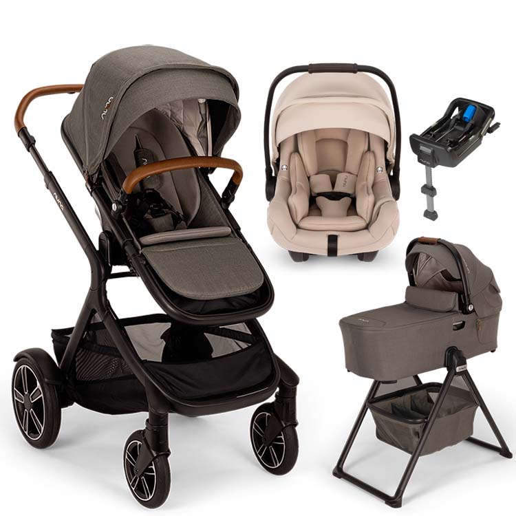 Nuna® DEMI™ Next + Bassinet + PIPA Aire / PIPA RX / PIPA Aire RX + Rider Board Travel System