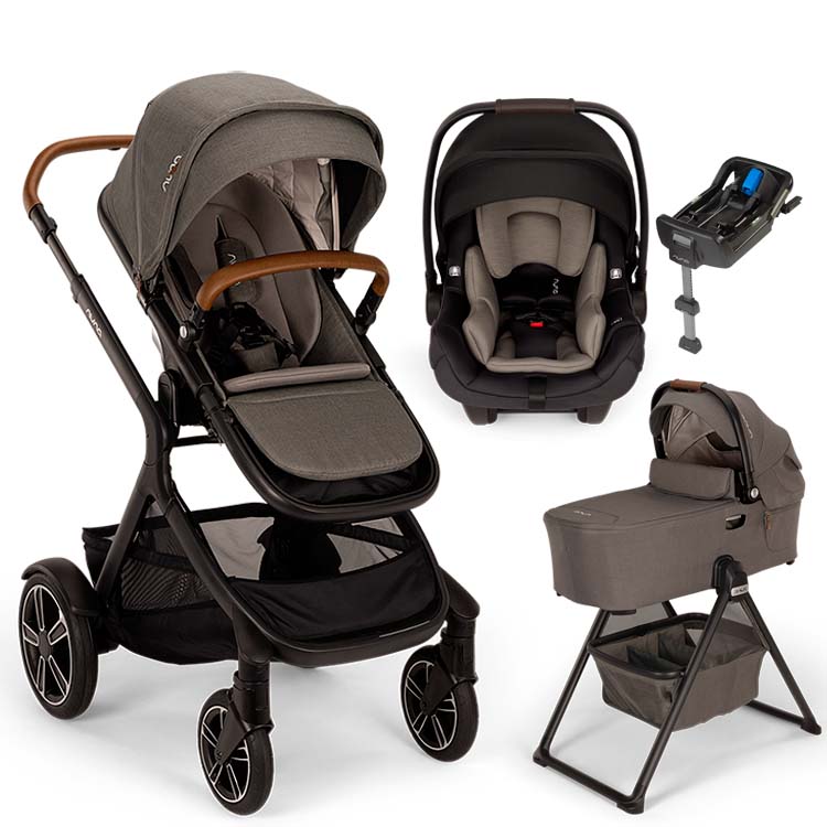 Nuna® DEMI™ Next + Bassinet + PIPA Aire / PIPA RX / PIPA Aire RX + Rider Board Travel System