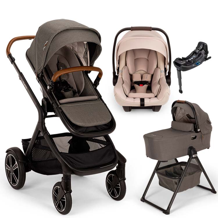 Nuna® DEMI™ Next + Bassinet + PIPA Aire / PIPA RX / PIPA Aire RX + Rider Board Travel System
