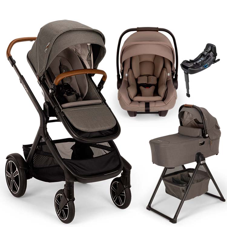 Nuna® DEMI™ Next + Bassinet + PIPA Aire / PIPA RX / PIPA Aire RX + Rider Board Travel System