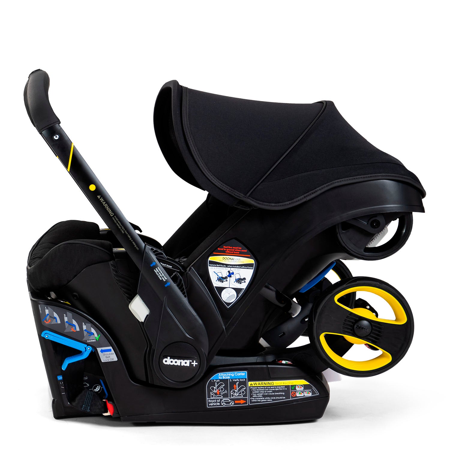 Doona Infant Car Seat/Stroller and Base (Midnight Edition)