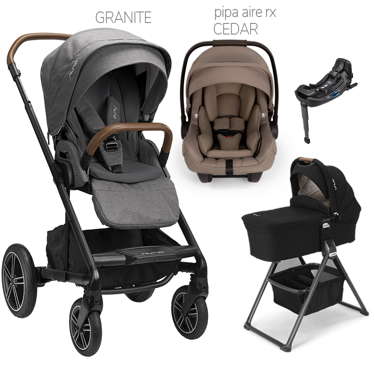 Nuna® MIXX™ Next + Bassinet + PIPA Aire / PIPA RX / PIPA Aire RX Travel System