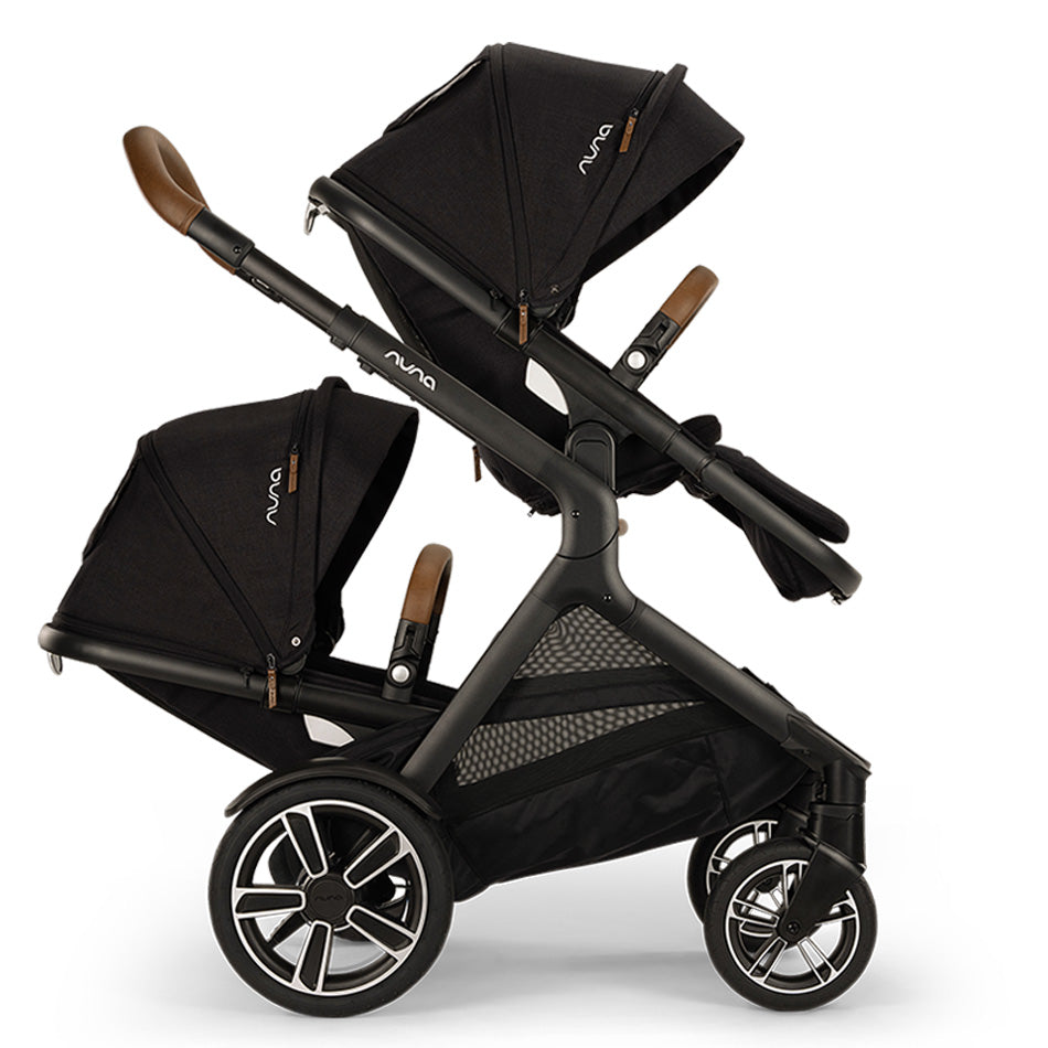 Nuna® DEMI™ Next Double Stroller + PIPA Aire/PIPA RX/PIPA Aire RX + Rider Board Travel System
