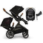 Nuna® DEMI™ Next Double Stroller + PIPA Aire/PIPA RX/PIPA Aire RX + Rider Board Travel System