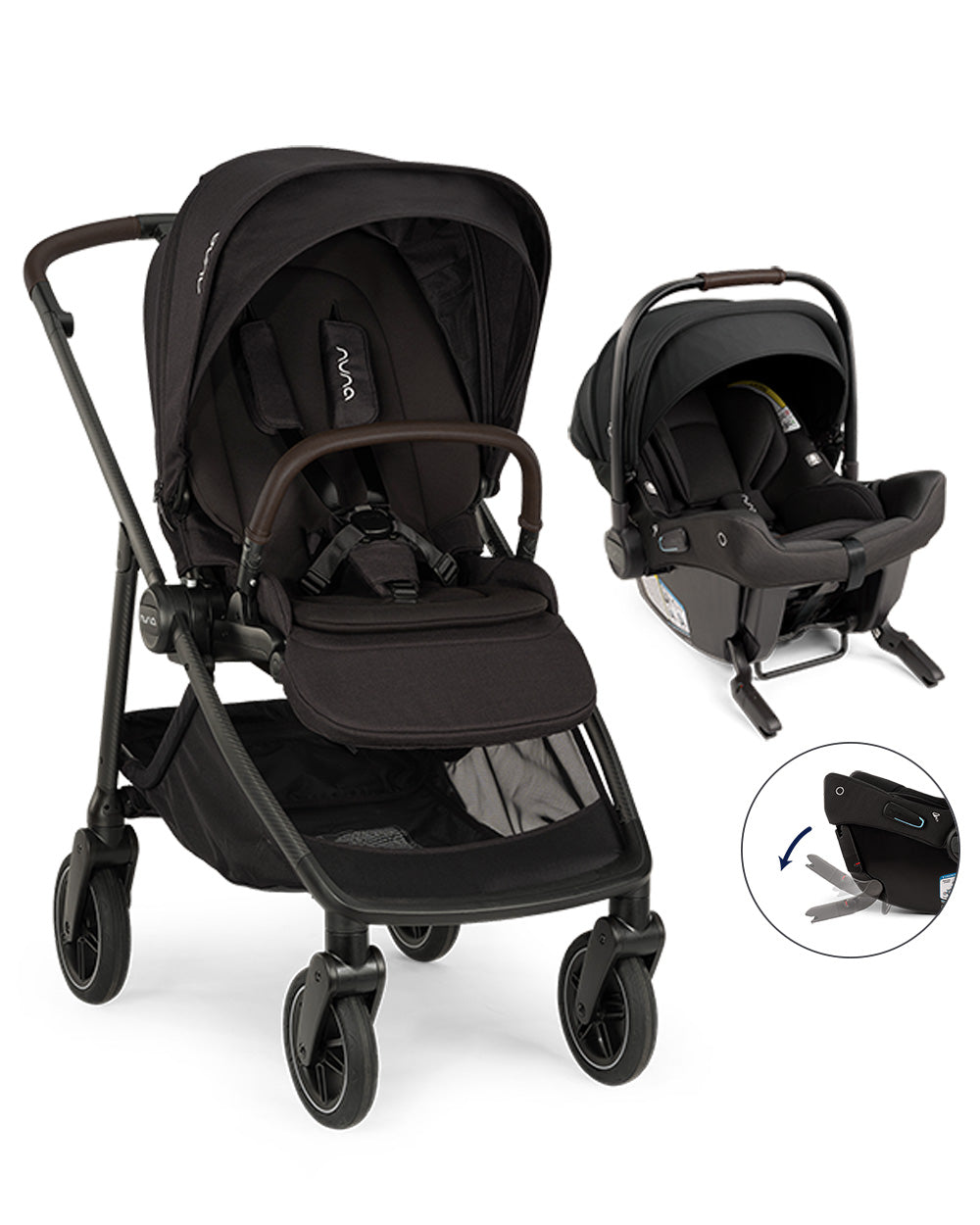 Nuna SWIV Stroller + PIPA URBN Travel System