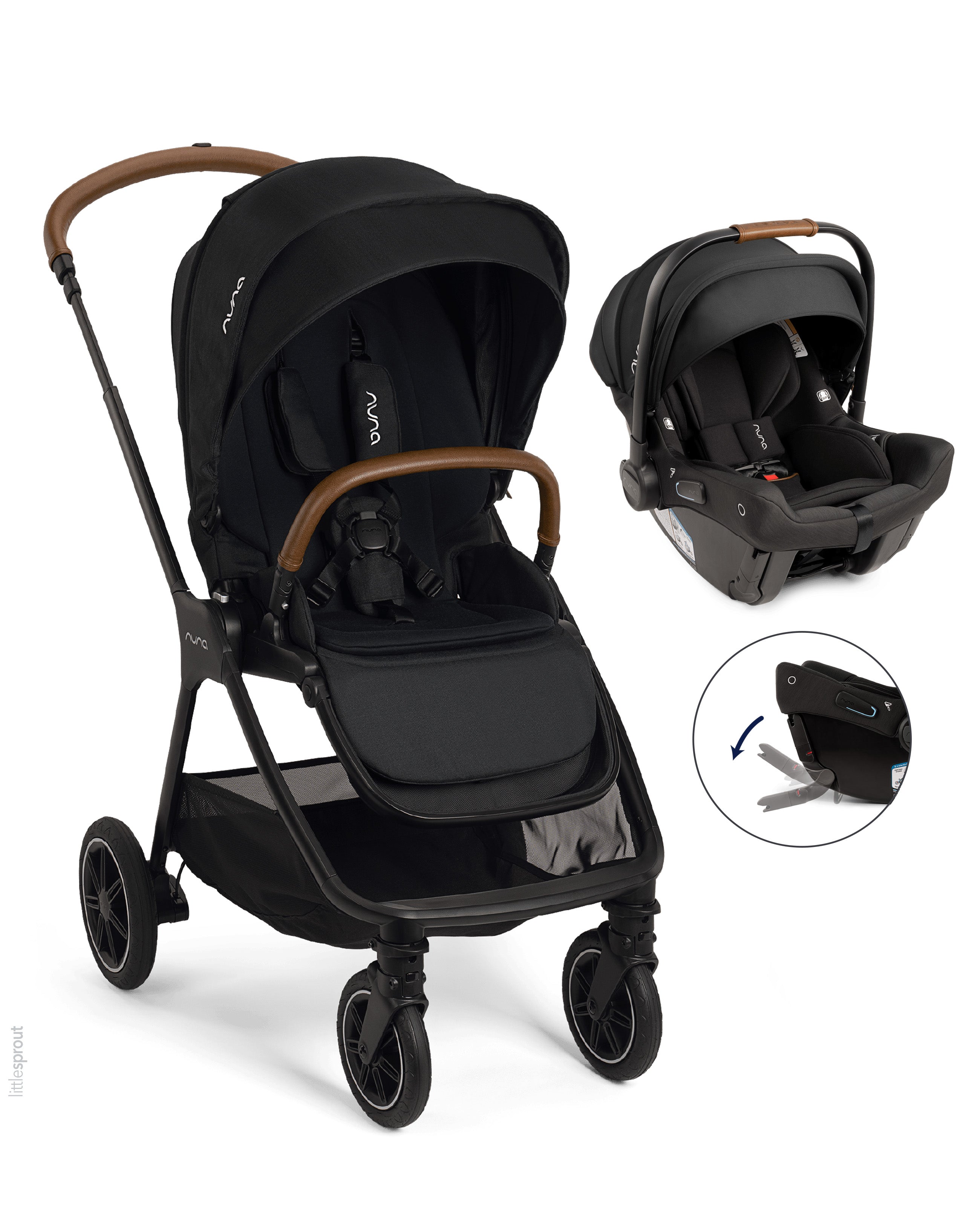 Nuna TRIV Next  Stroller + PIPA URBN Car Seat Travel System
