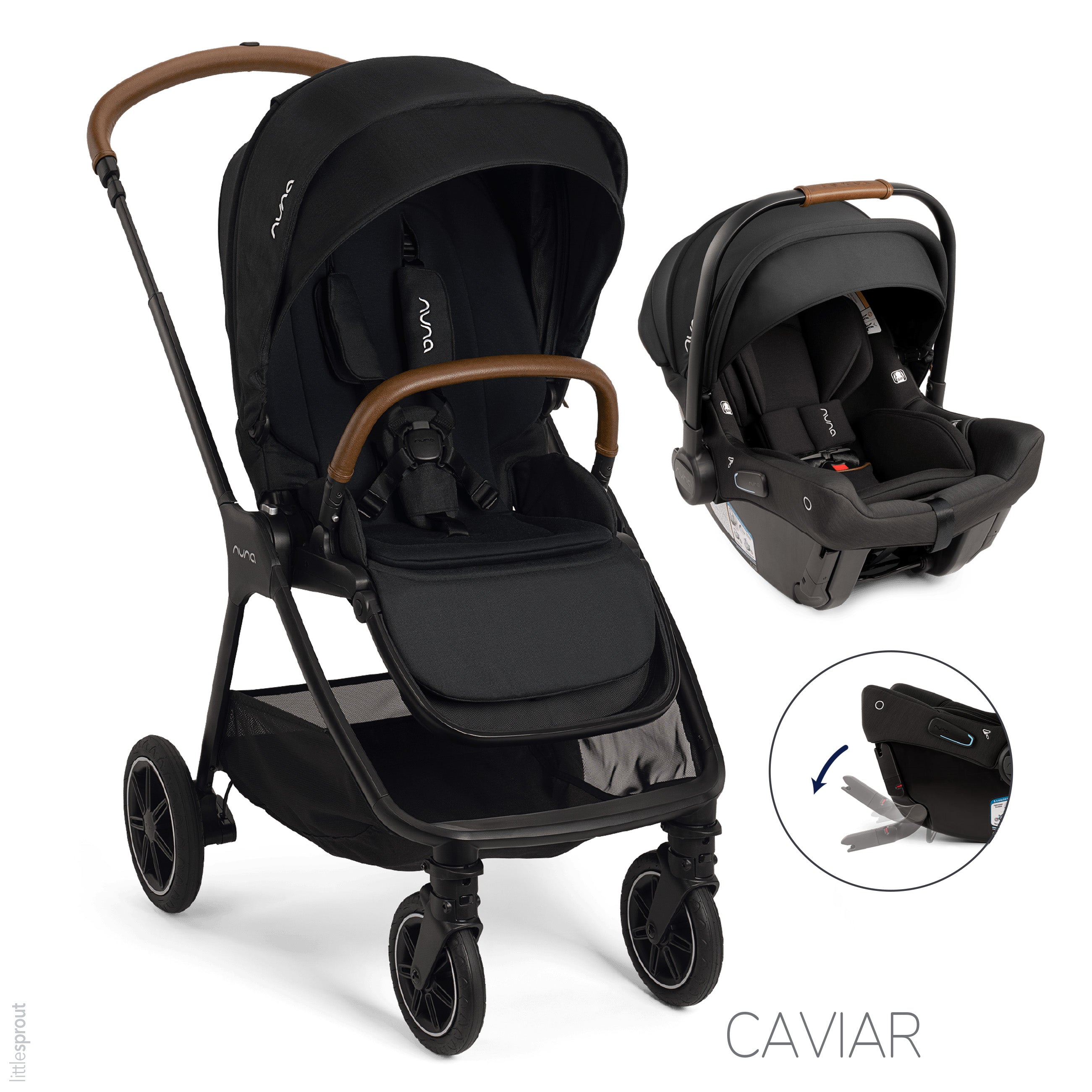 Nuna TRIV Next  Stroller + PIPA URBN Car Seat Travel System