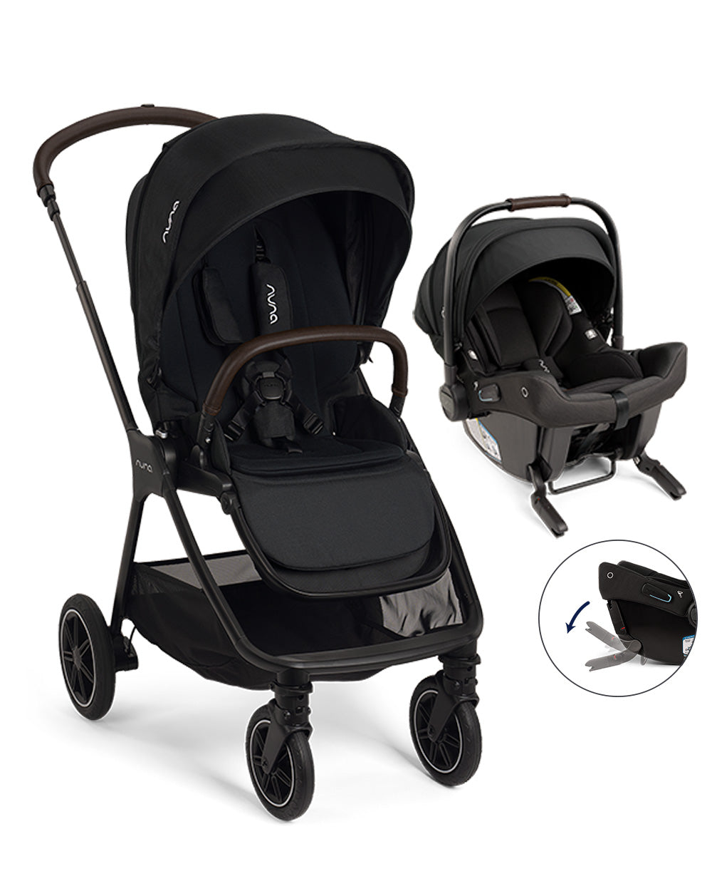 Nuna TRIV Next  Stroller + PIPA URBN Car Seat Travel System