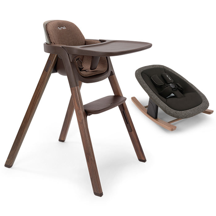 Nuna BRYN High Chair + Newborn Rocker Seat