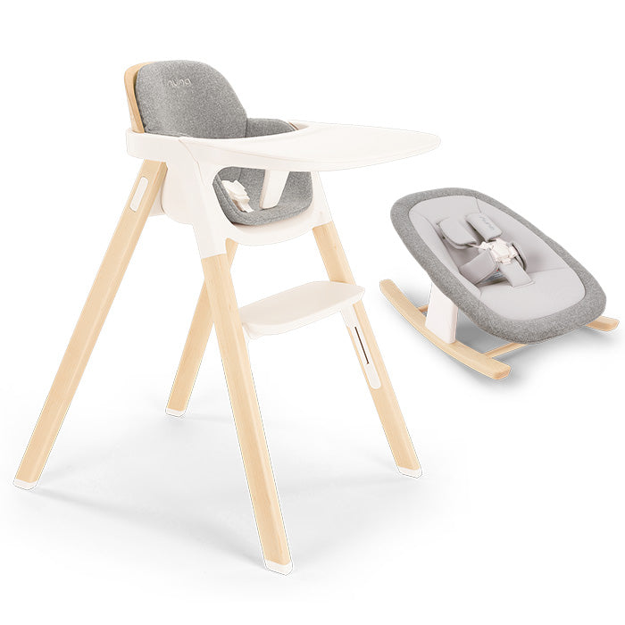 Nuna BRYN High Chair + Newborn Rocker Seat