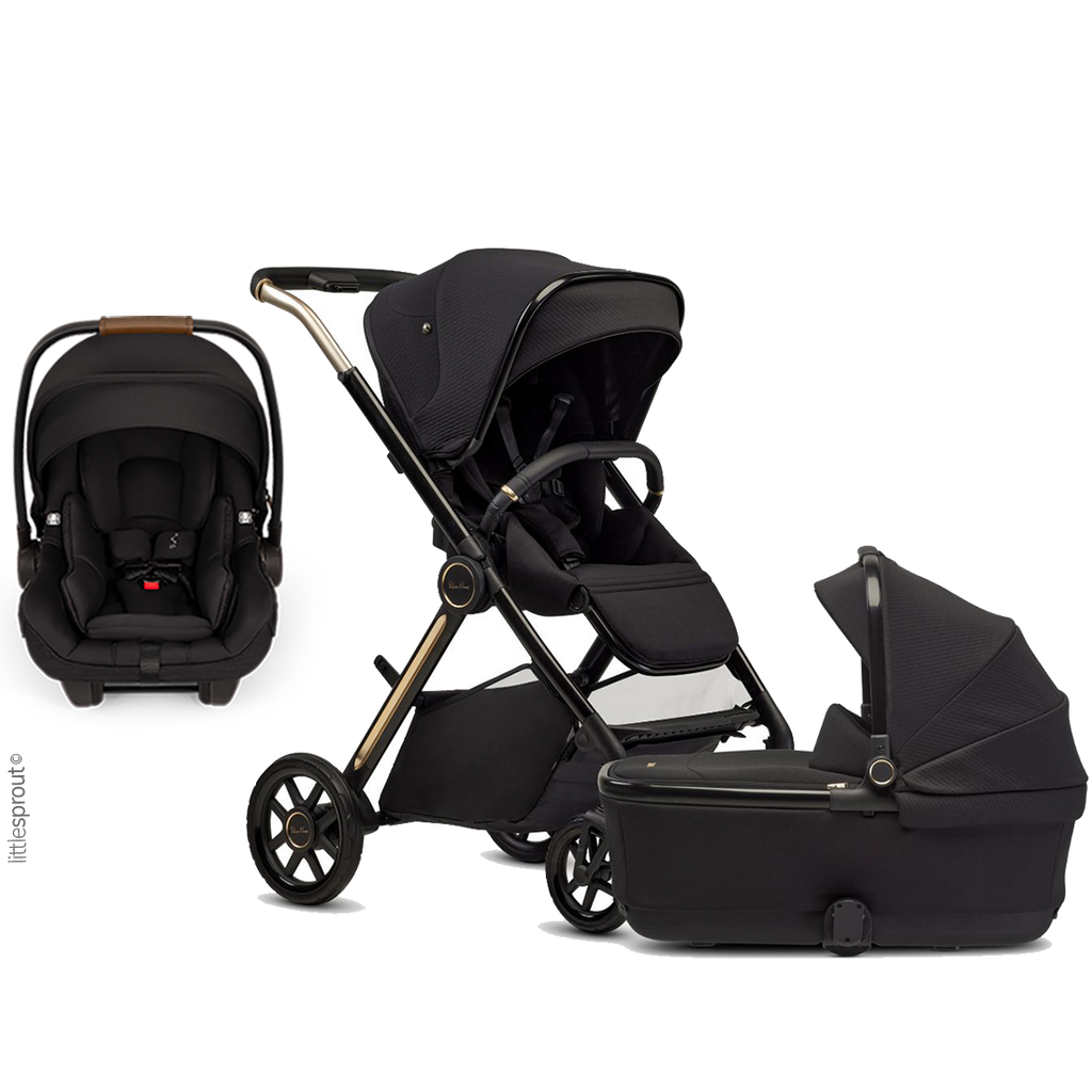 Silver Cross Reef 2 Stroller + Bassinet + Nuna Pipa RX / Pipa Aire RX Travel System